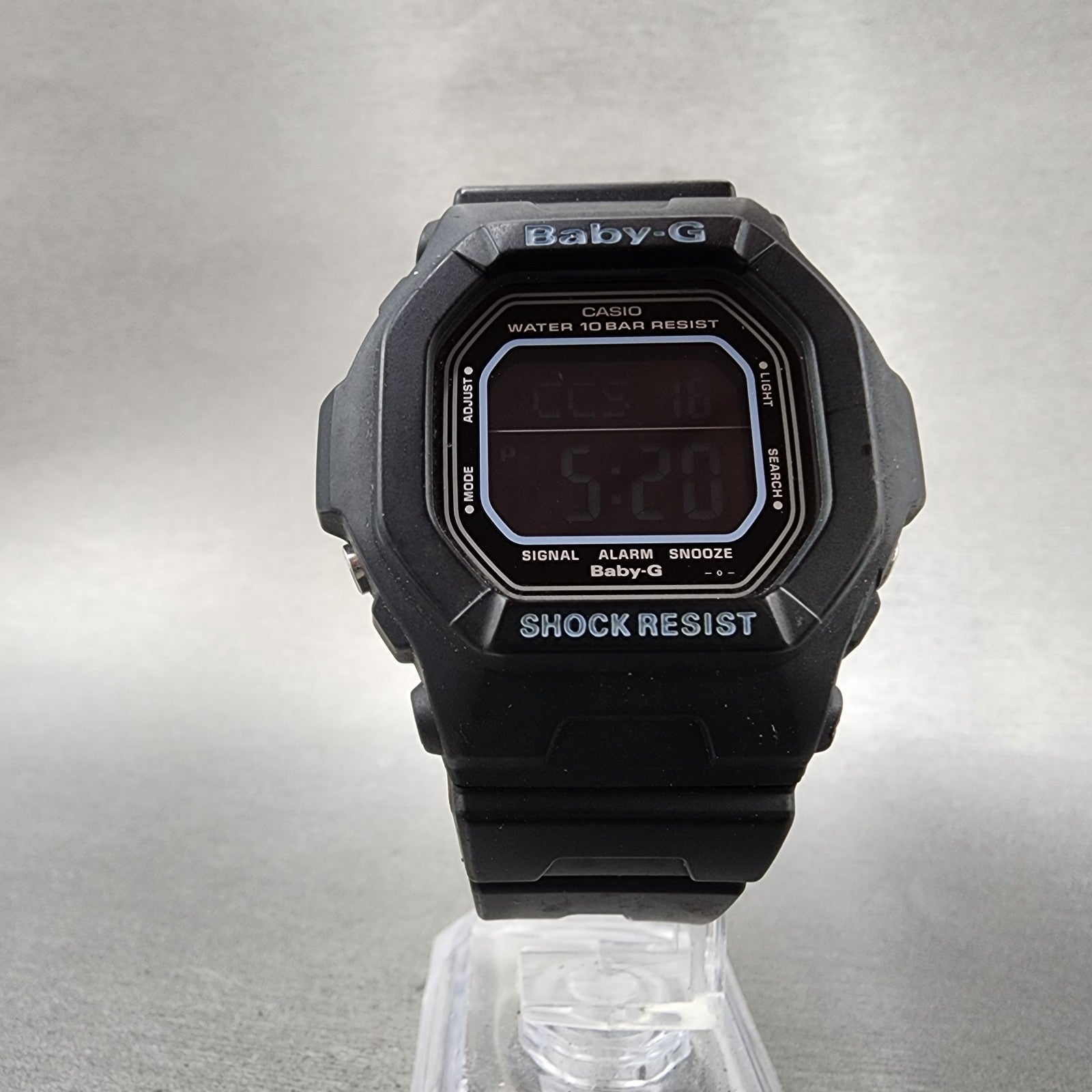 Casio BabyG BG5600BK Watch Women 40mm Digital Black Tone Octagon New Battery5