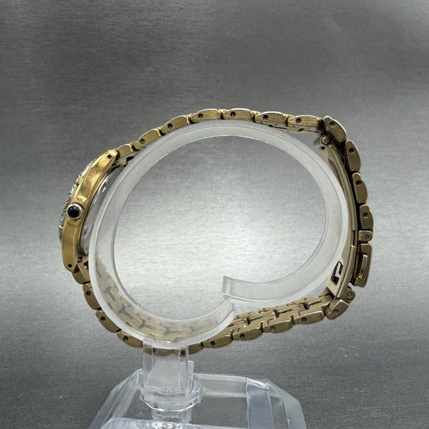 Seiko Watch Women 26mm White Dial Gold Tone Date Round 7N89-0449 New Battery6