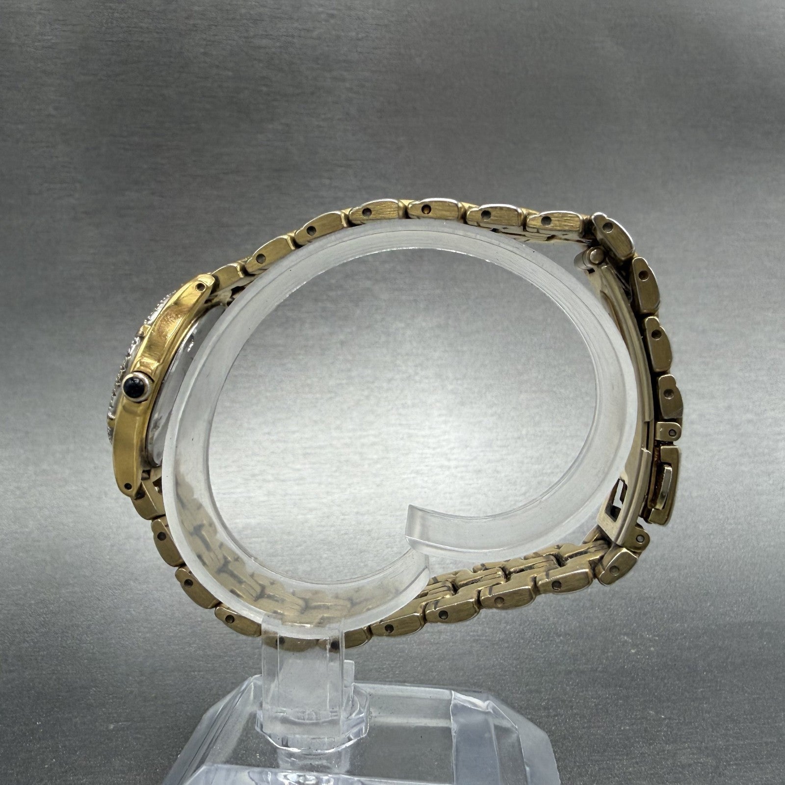Seiko Watch Women 26mm White Dial Gold Tone Date Round 7N89-0449 New Battery6