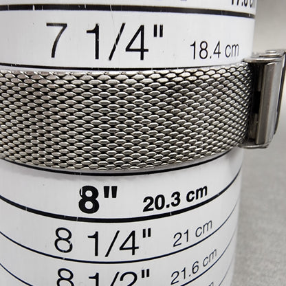 Boccia Titanium Watch Women 28mm Gray Dial Gray Tone Round Mesh Band New Battery10