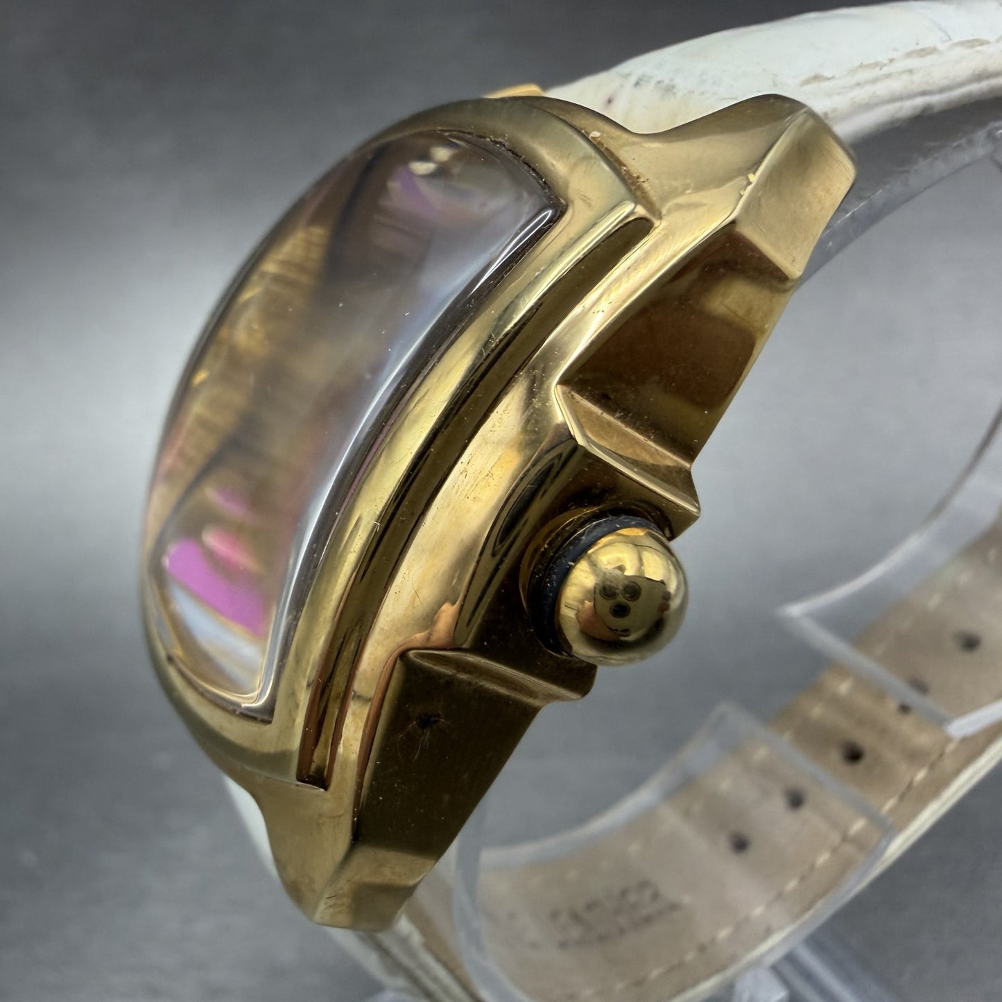 Invicta Lupah Watch Women 29mm MOP Dial Gold Tone Oval 37113 New Battery Floral2