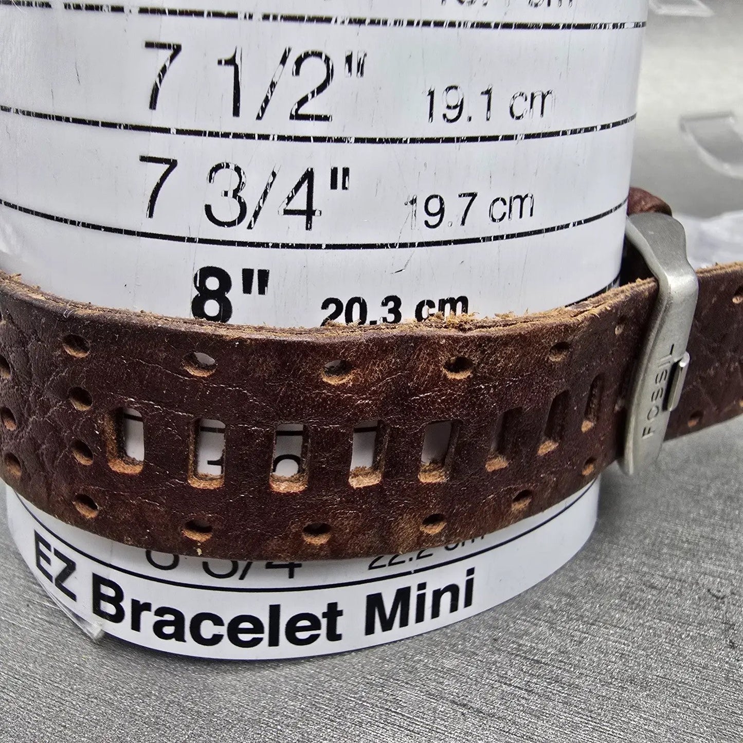 Fossil Watch Men 40mm Brown Dial Silver Tone Date Round JR-9162 New Battery12