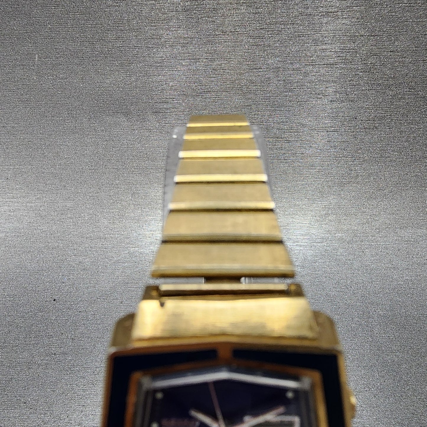 Seiko Automatic Watch Women 27mm Blue Dial Gold Tone Octagon Daydate Runs VTG4