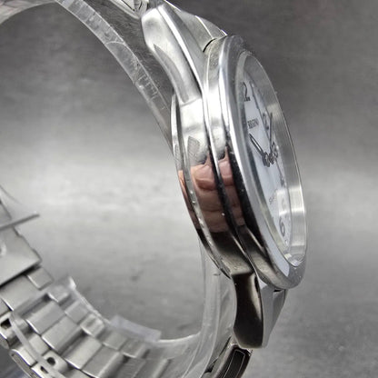 Citizen Reguno Solar Watch Women 30mm White Dial Silver Tone E031-S038090 Runs3
