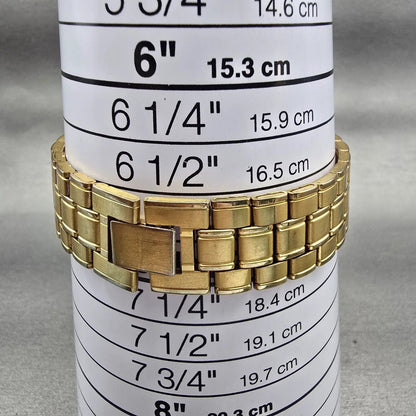 Seiko Watch Men 31mm Cream Dial Gold Tone Round 5Y95-6110 New Battery Vintage9