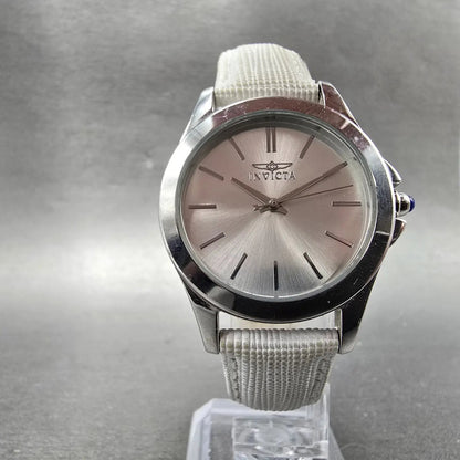 Invicta Angel Watch Women 33mm Silver Dial Silver Tone Round 15147 New Battery5