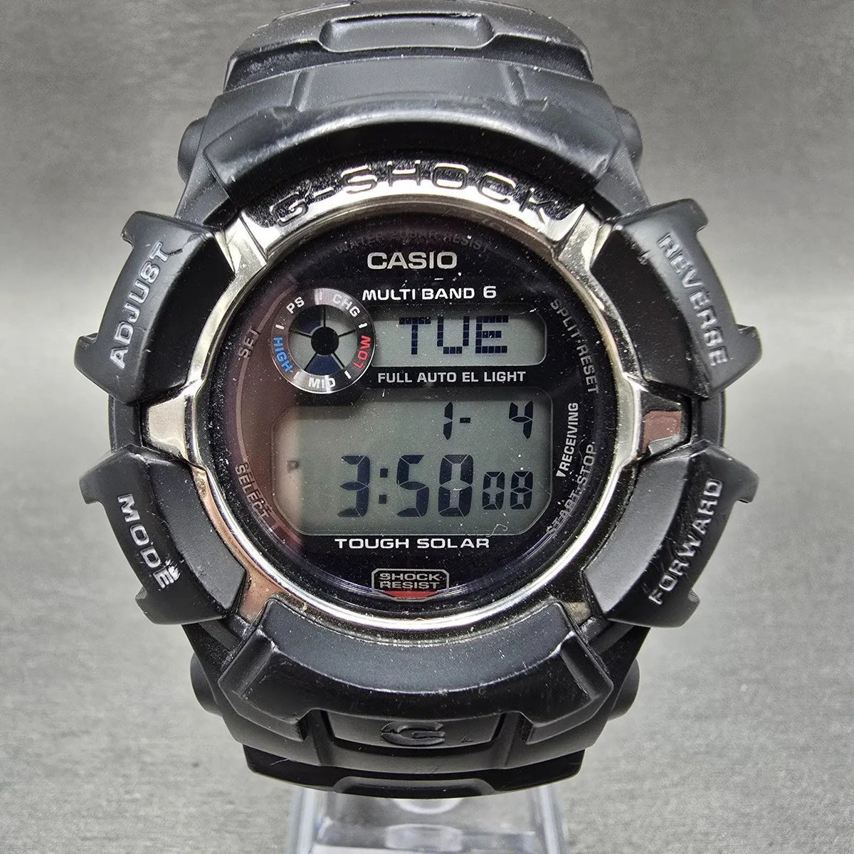Casio G-Shock GW-2310 Watch Men 47mm Digital Black Silver Alarm Chrono Solar JP0
