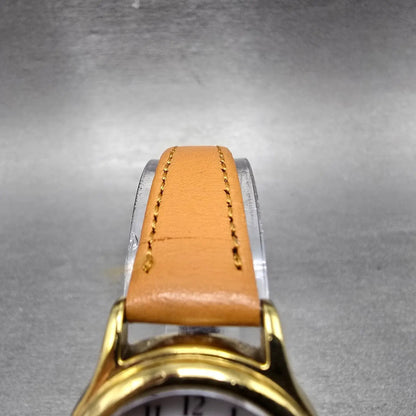 Citizen Reguno Solar Watch Women 24mm White Dial Gold Tone E031-S028256 Runs B4