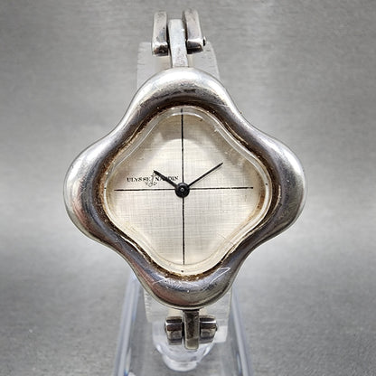 Ulysse Nardin Watch Women 34mm White Dial Sterling Silver Manual Wind PARTS0