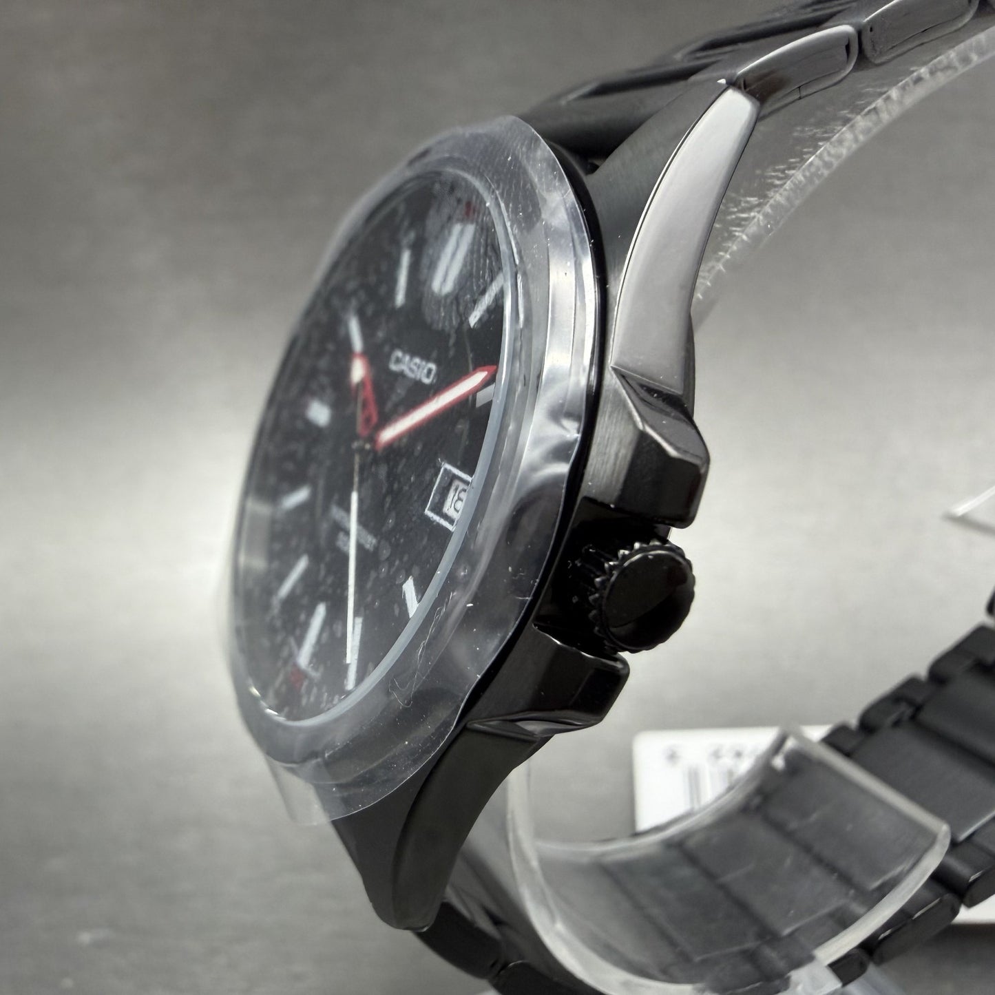 Casio MTP-E700 Watch Men 39mm Black Dial  Black Tone Date Metal Bracelet Round2