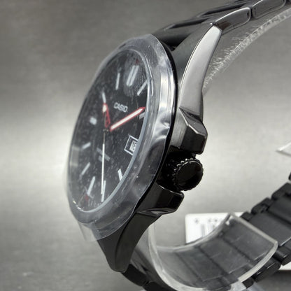 Casio MTP-E700 Watch Men 39mm Black Dial  Black Tone Date Metal Bracelet Round2