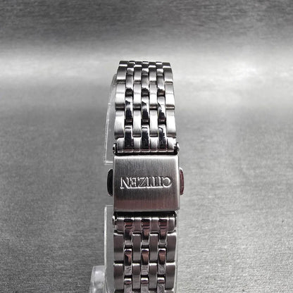Citizen Tank Watch Women 18mm Black Dial Silver Rectangle 5930-S038588 New Batt57