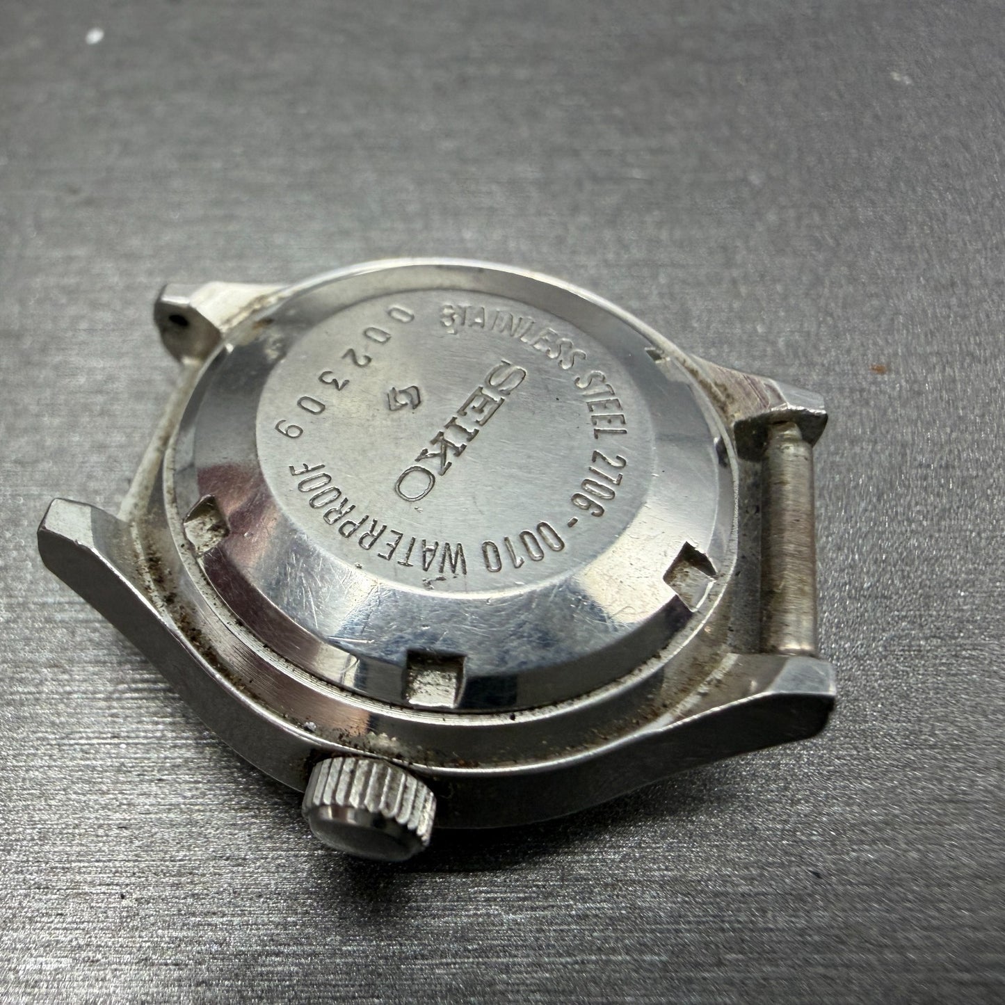 Seiko Automatic Watch Women 24mm Gray Dial Silver Tone Daydate 2706-0010 Runs8