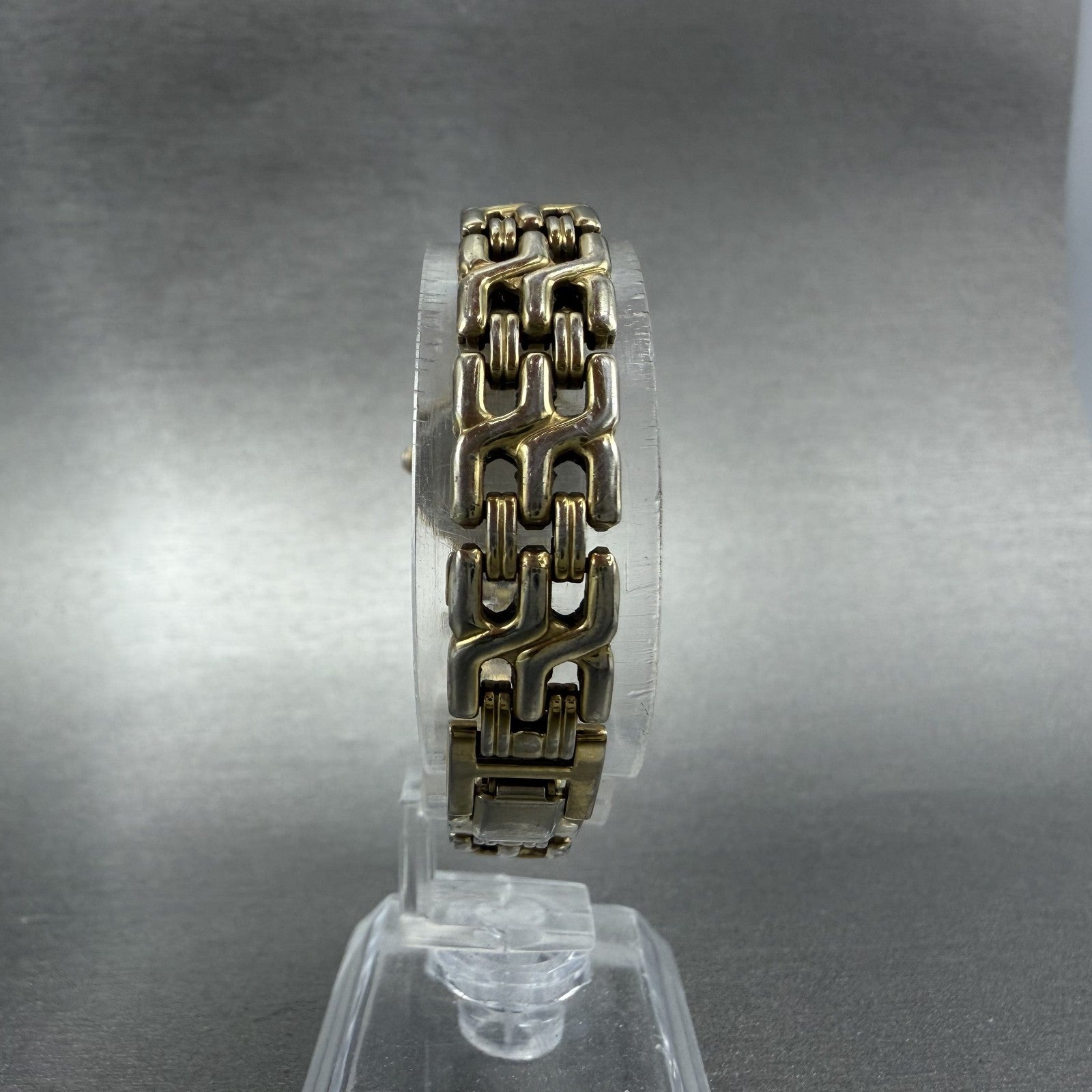 Seiko Watch Women 21mm Champagne Dial Gold Tone Round 1N00-1E09 New Battery LPU7