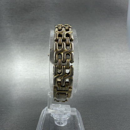 Seiko Watch Women 21mm Champagne Dial Gold Tone Round 1N00-1E09 New Battery LPU7