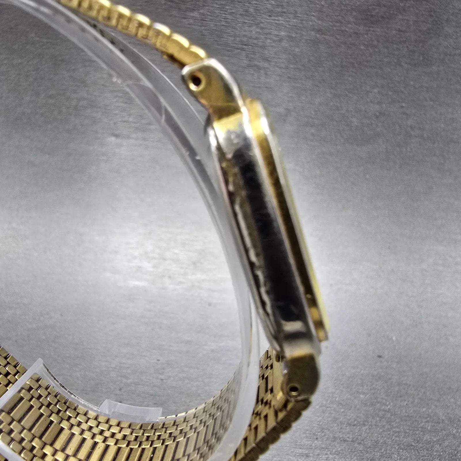 Citizen CQ Watch Men 27mm Champagne Dial Gold Tone Rectangle 6031-S23691 PARTS4