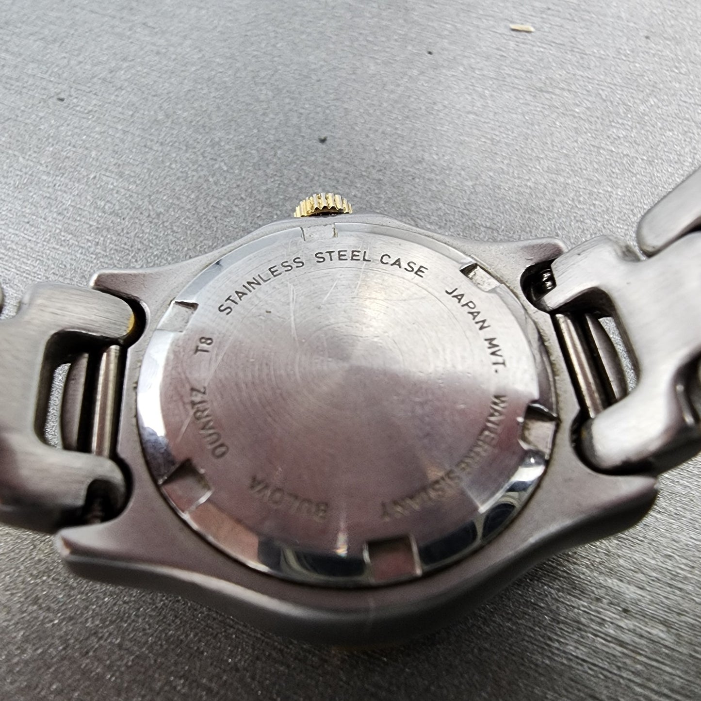 Bulova Marine Star Dive Watch Women 25mm MOP Dial Two Tone Date Round New batt9
