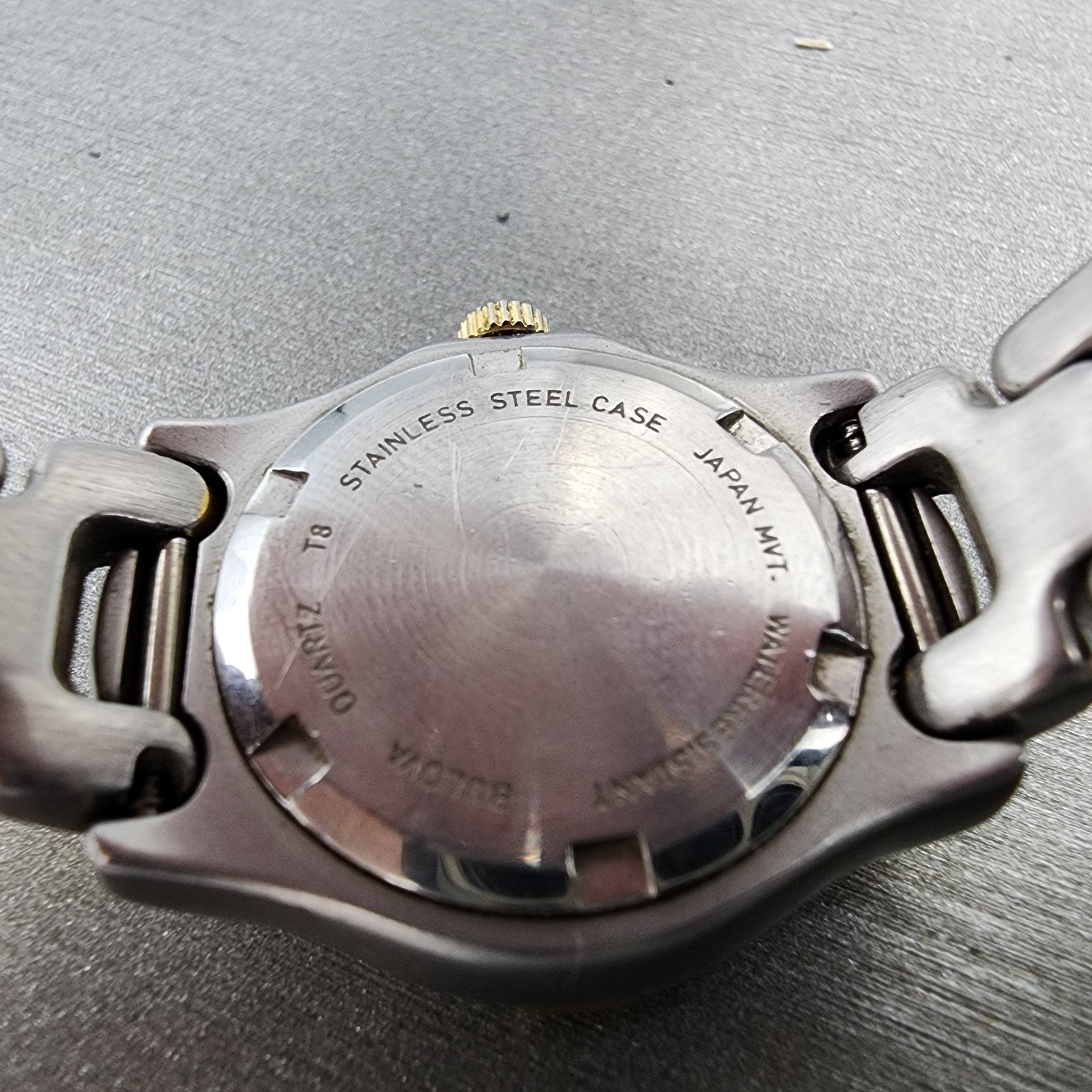 Bulova Marine Star Dive Watch Women 25mm MOP Dial Two Tone Date Round New batt9
