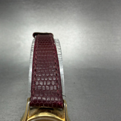 Seiko Watch Women 22mm Champagne Dial Gold Tone Round Daydate 7N83-6029 New Batt4