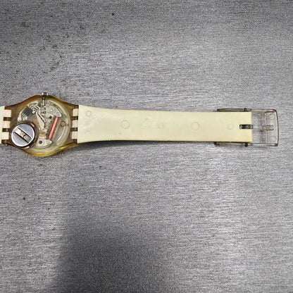Swatch Luna Di Capri Watch Women 25mm Blue Dial Round LK109 New Battery Vintage14