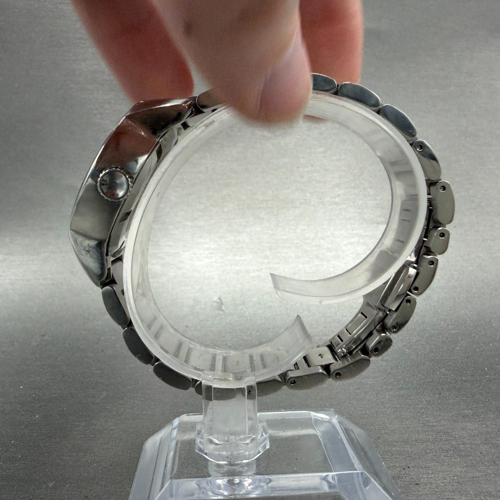 Movado Bold Watch Women 32mm Silver Dial Silver Tone Round 01.3.14.6125 New Batt6