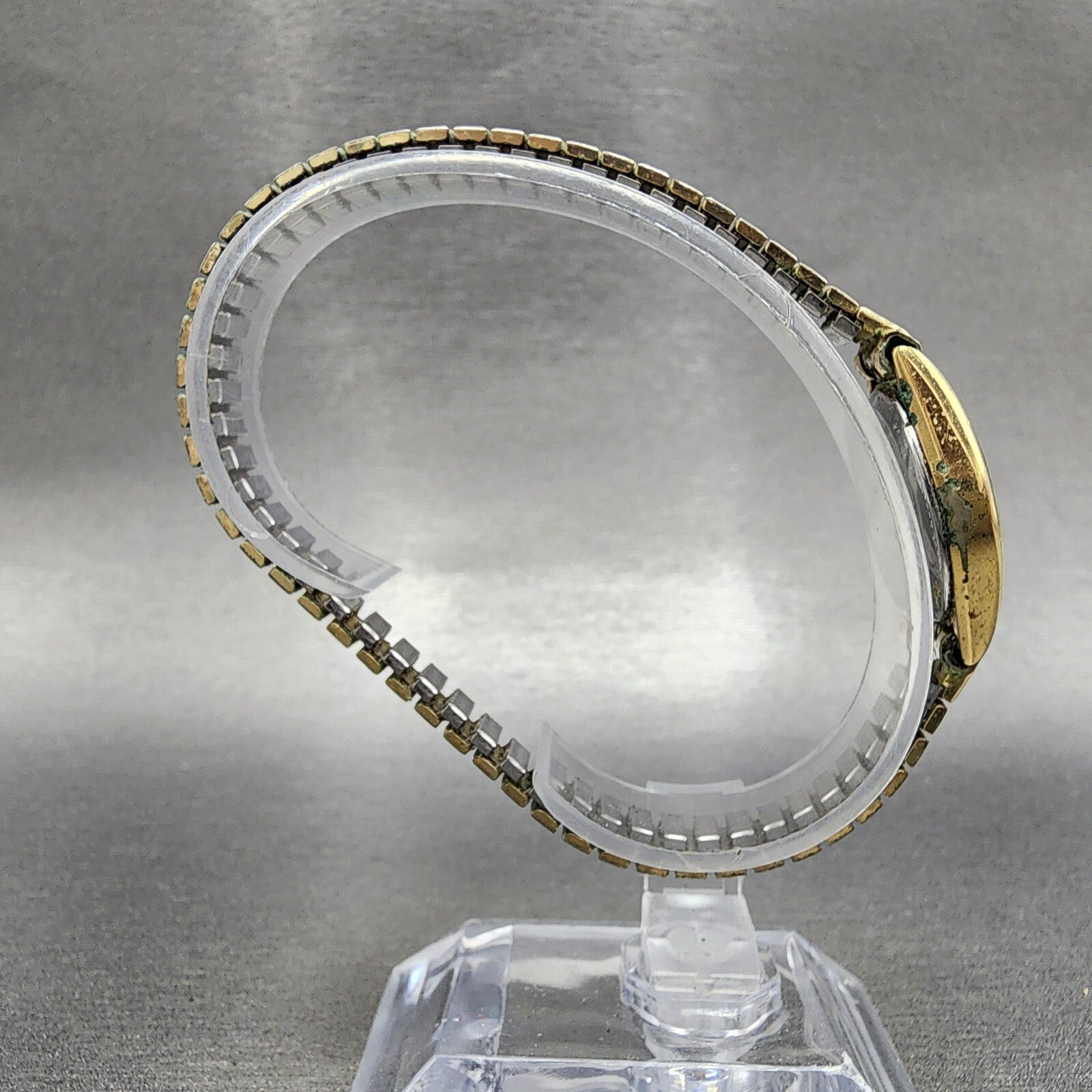 Seiko Watch Women 20mm Cream Dial Gold Tone Oval 34215019 New Battery vintage8