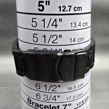 Nixon The Small Player Watch Women 33mm Black Dial Black Tone Rectangle New Batt9