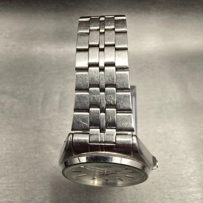 Seiko Alba Watch Men 35mm Silver Dial Silver Tone Daydate Round Y113-8100 NewBat4