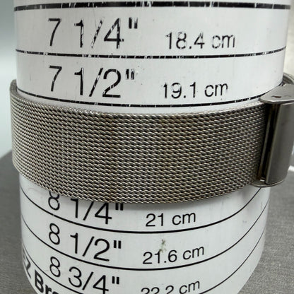 Calvin Klein Watch Men 35mm Silver Dial Steel Round K3311 Mesh Band New Battery10