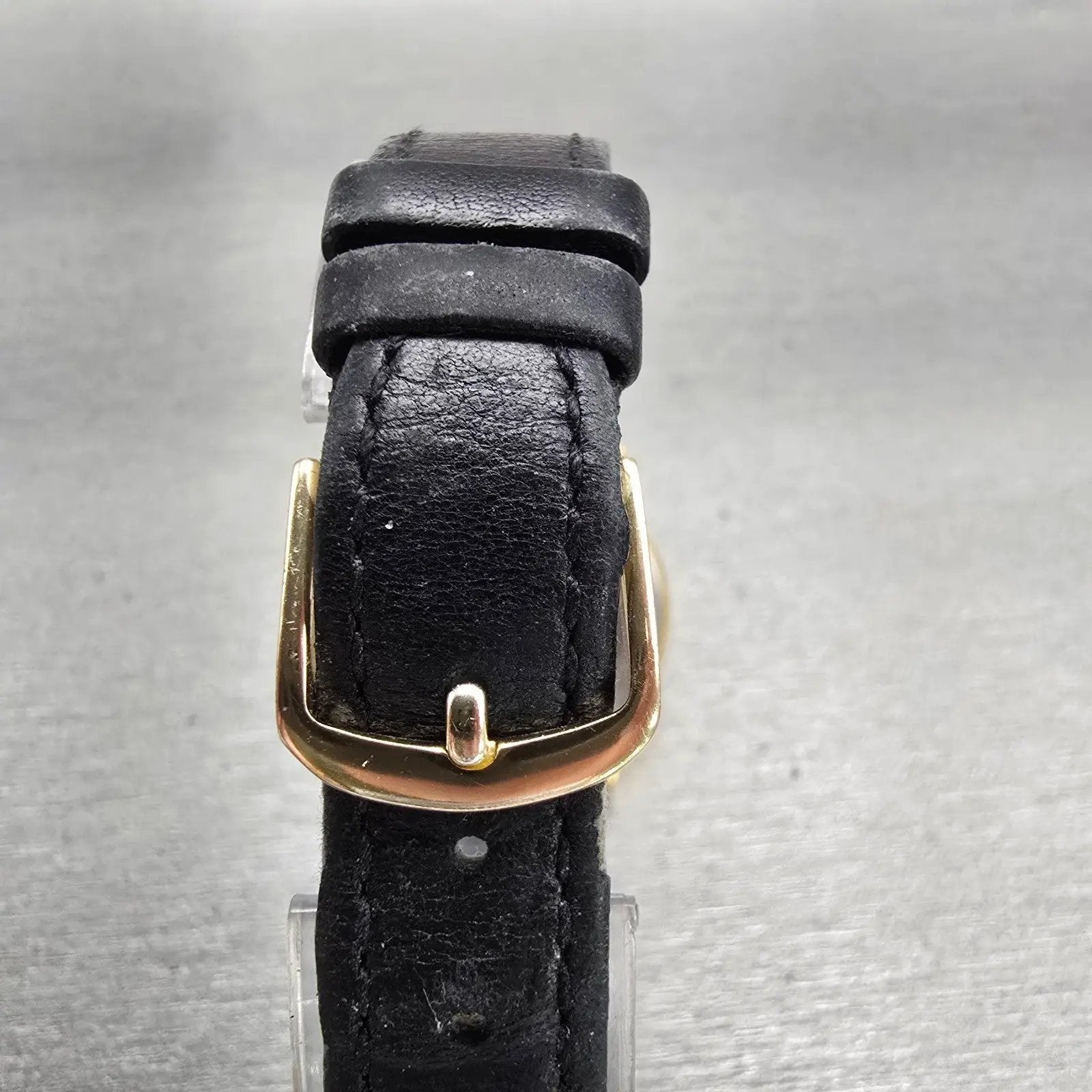 Bulova Watch Women 26mm White Dial Gold Tone Date Round New Battery 97M13 VTG7
