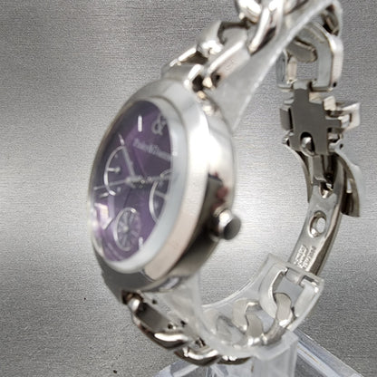 Seiko Pinky & Dianne Watch Women 32mm Purple Dial Steel Daydate Round New Batt3