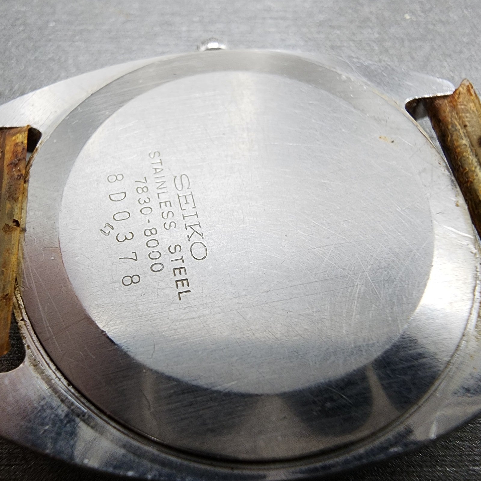 Seiko Watch Men 33mm Silver Dial Silver Tone Round 7b308000 PARTS7