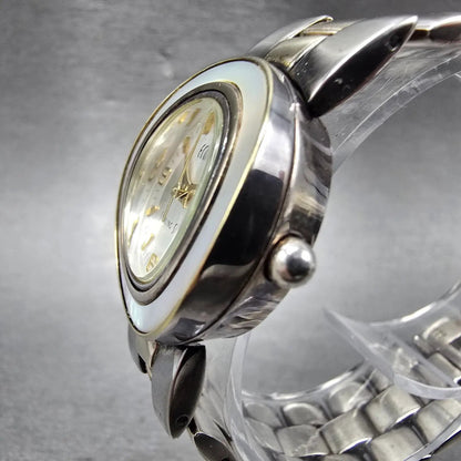 Ecclissi Watch Women 27mm Silver Dial Two Tone Sterling Silver 32250 New Battery3
