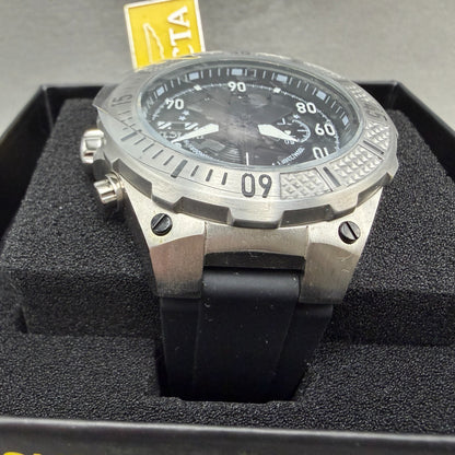Invicta Aviator Ascend Chrono Watch Men 49mm Black Dial Steel Date 398884