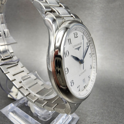 Longines Master Collection Automatic Watch Men 39mm White Dial Steel Date3