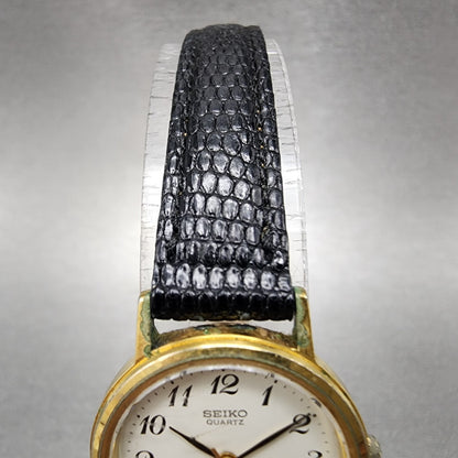 Seiko Watch Women 23mm White Dial Gold Tone 73210100 New Battery4