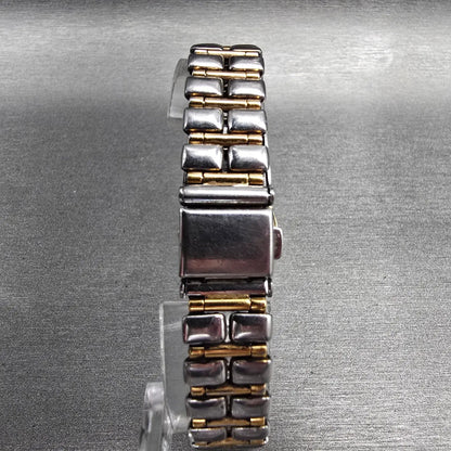 Bulova Watch Women 24mm Silver Dial Two Tone Round 90E11 New Battery7