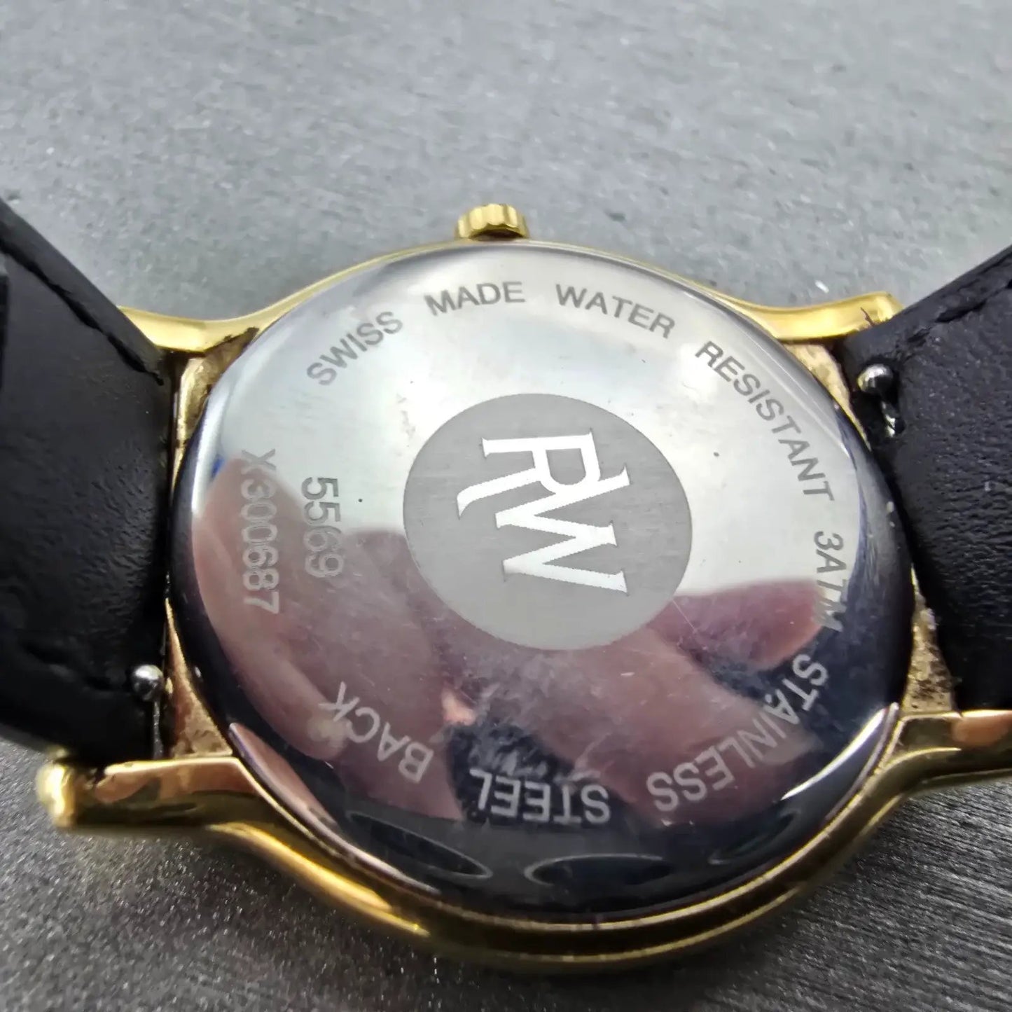 Raymond Weil Watch Men 34mm White Dial Gold Tone Date Round 5569 New Battery11