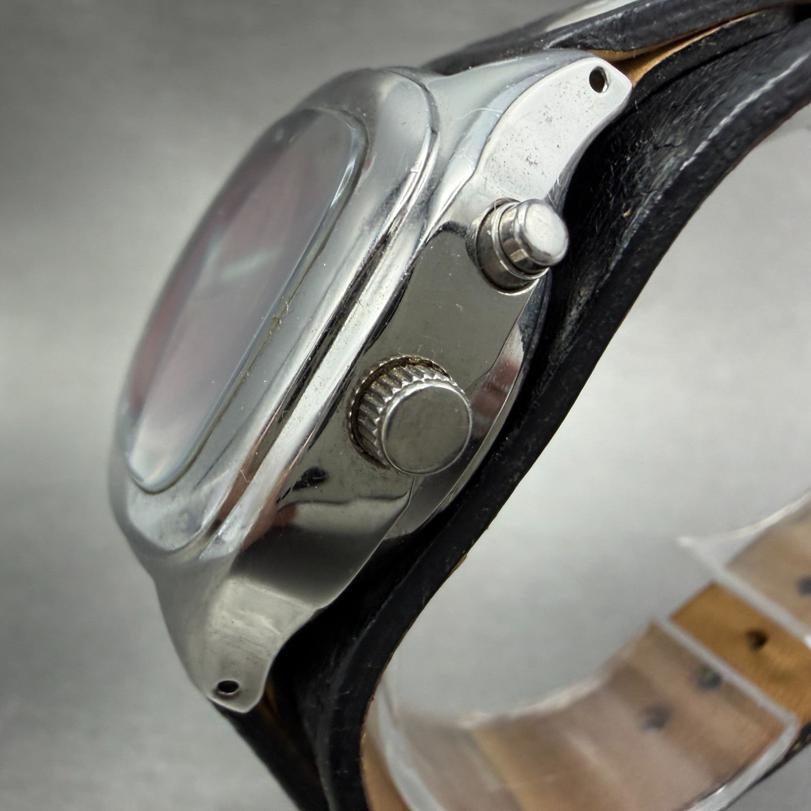 Fossil Big Tic Watch 32mm Analog Digital Silver Tone Rectangle JR-8176 New batt2