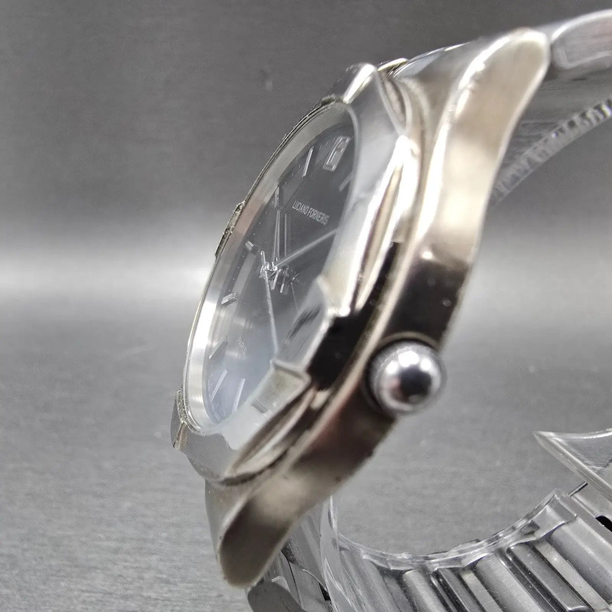 Citizen Eco-Drive Luciano Forneris Watch Men 36mm Black Dial Silver Date Works2