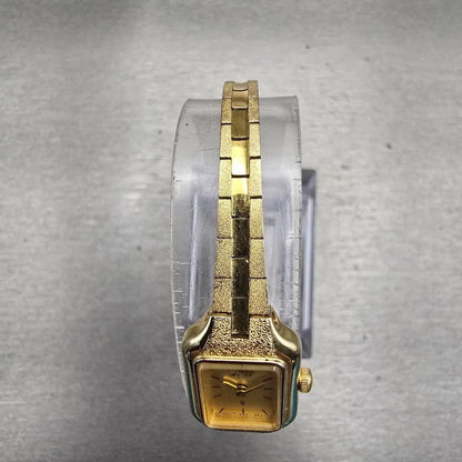 Citizen CQ Watch Women 13mm Champagne Dial Gold Tone 5421-S21389 New Battery VTG4