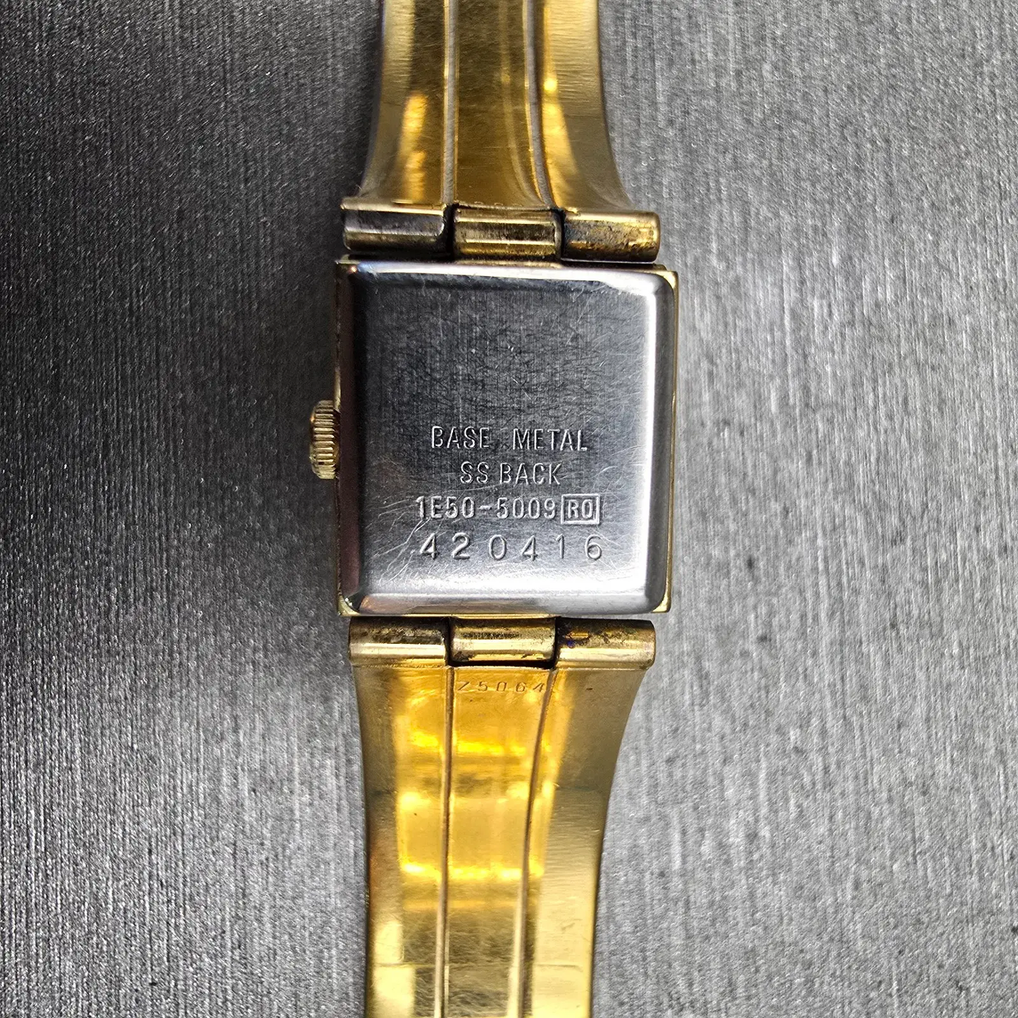 Seiko Lassale Watch Women 13mm Multi Tone Rectangle 1E50-5009 Vintage New Batt10