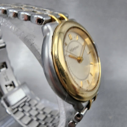 Yves Saint Laurent Watch Women 24mm Champagne Dial Two Tone Round new Battery3
