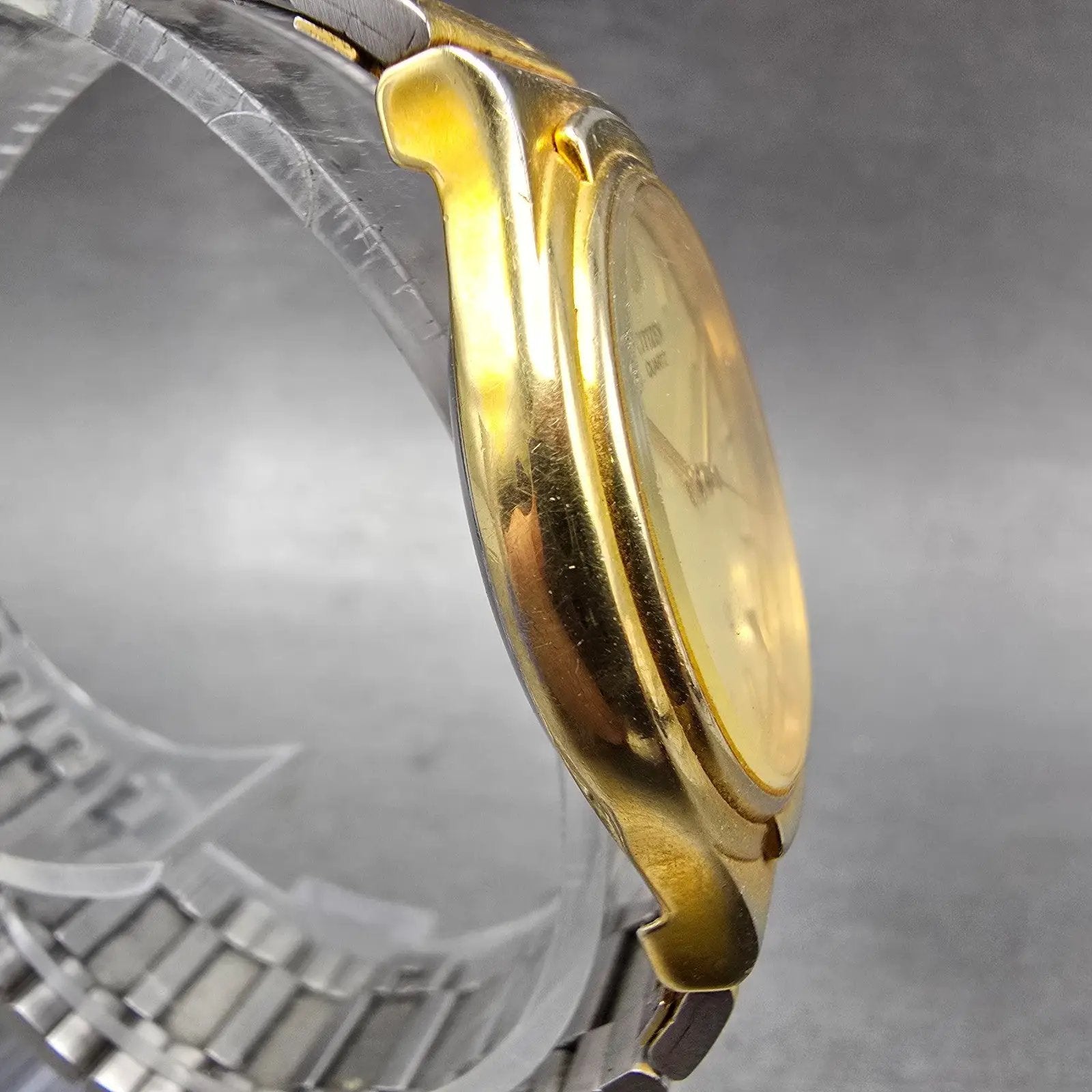 Citizen CQ Watch Men 32mm Champagne Dial Gold Tone Round 6030-S60163 PARTS4