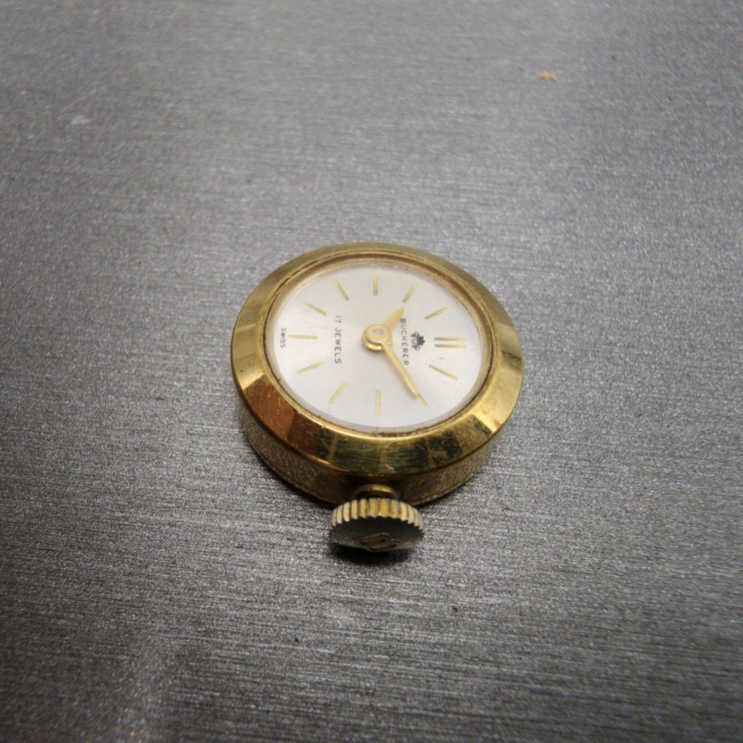 Bucherer Watch Women 17mm Silver Dial Gold plated Manual Wind Runs Vintage5