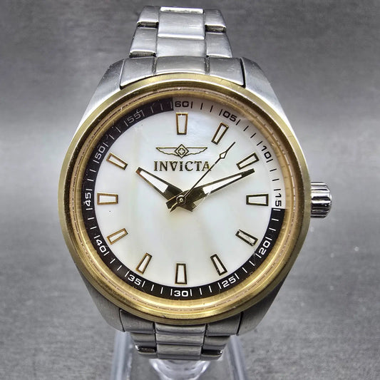 Invicta Specialty Watch Women 33mm MOP Dial Two Tone Round 12831 New Battery0