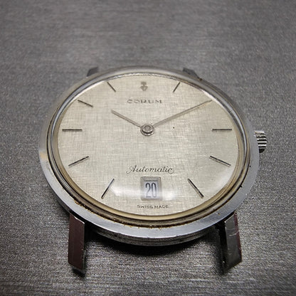Corum Automatic Watch Men 36mm Woven Dial Steel Date 89B102 PARTS3