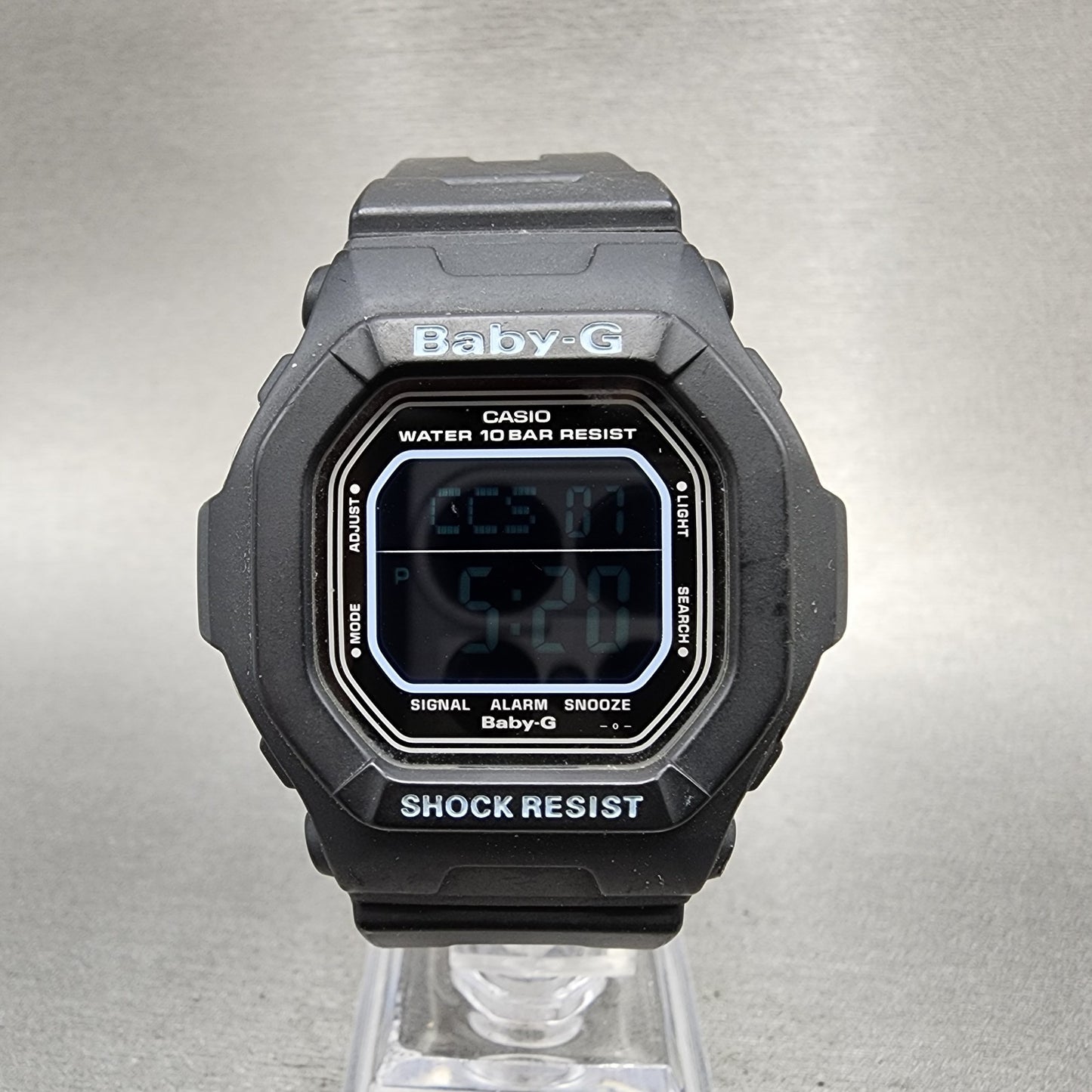 Casio BabyG BG5600BK Watch Women 40mm Digital Black Tone Octagon New Battery0