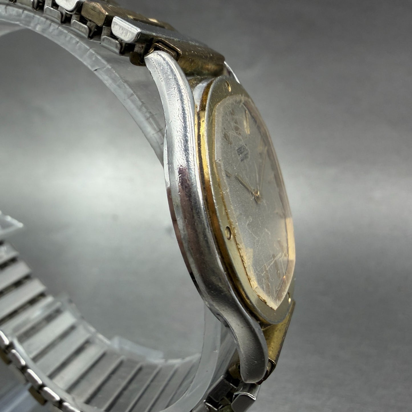 Seiko Watch Unisex 32mm Silver Dial Two Tone READ!!! Round 6430-5299 New Battery3