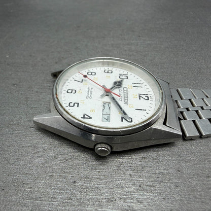 Citizen Railroad Approved Watch Men 35mm White Dial Silver 3801-892053 PARTS4